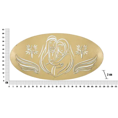 PANEL NATIVITY GOLD -B- 120X2X60 cm